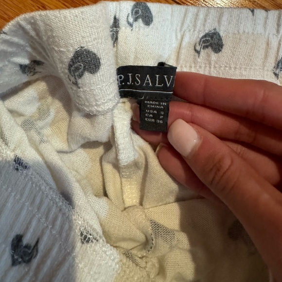 PJ Salvage Heart Musical Notes Pajama Short - Picture 2 of 2